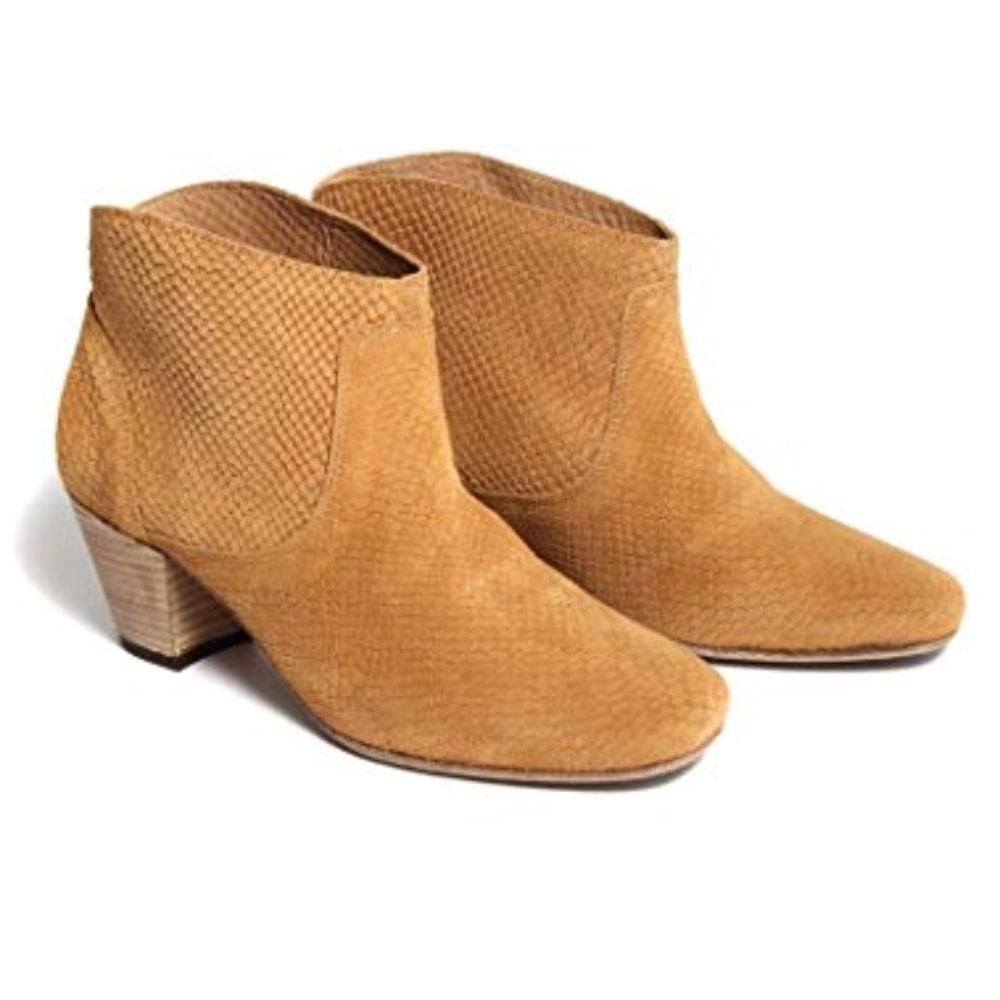 H by Hudson (Madewell) Mirar Snake Suede Booties